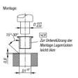 Norelem Gleitlager mit Bund, D=50 D1=60 Bronze