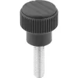 Kipp Novo.Grip Rändelknopf Gr. 1 M6x20
