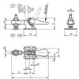 KIPP SCHNELLSPANNER MINI EDELSTAHL