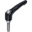Kipp Klemmhebel Gr. 3 M10x20 Edelstahl mit Schutzkappe