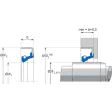 Freudenberg Simmerring 70x100x10/9,5 B1 72NBR902