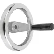 KIPP 2-SPEICHENHANDRAD D1=100 PASSBOHRUNG