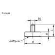 KIPP MAGNET FLACHGREIFER FORM:A, HARTFERRIT, RUND