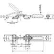 KIPP HAKENSPANNER HORIZONTAL MIT GEGENHALTER 