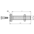 Kipp Gewindespindel M8x25 für Stellfuss, Eco-Line
