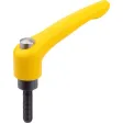 KIPP M08X35 KLEMMHEBEL MIT SCHUTZKAPPE GR. 2