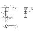 KIPP D=5 M10 SPERRRIEGEL MIT SECHSKANT