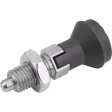 KIPP ARRETIERBOLZEN GR. 3 D1=M16X1,5, D=8, FORM:D MIT RASTNUT MIT KONTERMUTTER