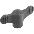 KIPP FLÜGELGRIFF M06 SCHWARZGRAU RAL7021