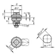 KIPP DREHRIEGEL D=30 EDELSTAHL 1.4404