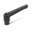 Ganter Verstellbare Klemmhebel, Schwarz GN300-22