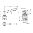 Ganter Verstellbare Klemmhebel mit Spannkraft-Verstärkung GN300.4-63