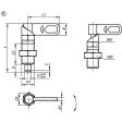 KIPP SPERRRIEGEL MIT SECHSKANT, D=8, M20X1,5, SW1=20, FORM:B, OHNE KAPPE