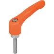 KIPP KLEMMHEBEL GR. 5 M16X40, HOCHLEISTUNGSTHERMOPLAST ORANGE