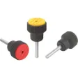 Kipp Drehmoment-Rändelknopf Gr. 2 M6x30 Deckel rapsgelb