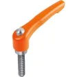 Kipp Klemmhebel Gr. 2 M8x40 Edelstahl mit Schutzkappe