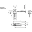 Kipp Exzenterhebel Gr. 1 M5x40 mit Aluminiumgriff