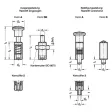 Ganter Federbolzen mit Kontermutter GN313