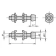 Kipp Andruckspindel M4, L=32