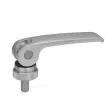 Ganter Exzenterspanner GN927.3-101, Kunststoff-Auflagescheibe mit Stellmutter