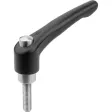 KIPP M06X25 KLEMMHEBEL MIT SCHUTZKAPPE GR. 2