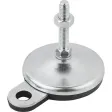 Kipp Stellfuss Form B Stahl D=100, M20x75