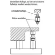 Kipp Stütze verstellbar M10, A=50