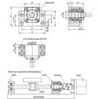 Norelem Festlagereinheit Gr. 12, Form B Stahl, in Blockausführung D1=12