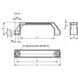 KIPP BÜGELGRIFF A=160 THERMOPLAST
