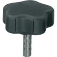 Kipp ST Fünfsterngriff D3=60, M10x50