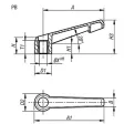 KIPP KLEMMHEBEL UNVERSTELLBAR GR. 1