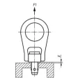 Kipp Kugeltragbolzen selbstsichernd, Edelstahl, D1=10, L=50