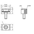 Kipp Keilspanner M12 Spannflächen geriffelt B=30