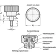 Ganter Drehmoment-Rändelgriffschrauben GN3663-42