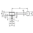 KIPP M12X50 SPANNHEBEL FLACH GR. 2