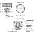 Ganter Drehmoment-Rändelgriffe GN3663-34