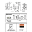 KIPP REINORANGE RAL 2004 POSITIONSANZEIGER DIGITAL PROGRAMMIERT AU=00,10, P=1