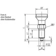 KIPP ARRETIERBOLZEN GR. 4 D1=M20X1,5, D=10, FORM:A OHNE RASTNUT OHNE KONTERMUTTER