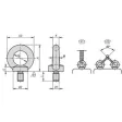 Kipp Ringschraube DIN580 ausg. 72 D1=M20