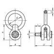 Norelem Lastring D=M12, Vergütungsstahl