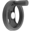 KIPP 2-SPEICHENHANDRAD D1=129 PASSBOHRUNG
