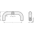 Ganter Bügelgriffe, antibakteriell, Aluminium GN426