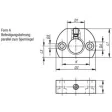 Kipp Haltestück für Sperrriegel Form A M12x1,5