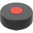 Kipp Novo.Grip Rändelrad Gr. 2 Form H D=50, D3=8, Deckel verkehrsrot