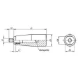 Kipp Griff drehbar Gr. 2 M8 Edelstahl