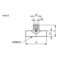 Kipp Magnet Flachgreifer aus Neodym Form B, D=16
