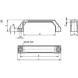 KIPP BÜGELGRIFF A=120 THERMOPLAST