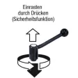 Kipp Sicherheitsspannhebel Gr. 1, 20 Grad M8x30