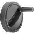 Kipp Novo.Grip Handrad mit zyl. Griff umlegbar Gr. 1, D1=80, D=12h7