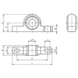 Norelem Stehlager Igumid®, Komp: Iglidur®, A=81, D=22